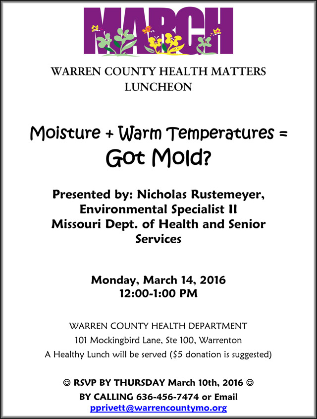 Read more about the article Warren County Health Matters Luncheon – MARCH 2016