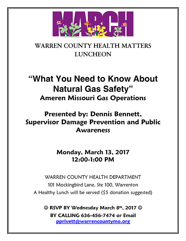 Read more about the article Warren County Health Matters Luncheon – FEBRUARY 2017
