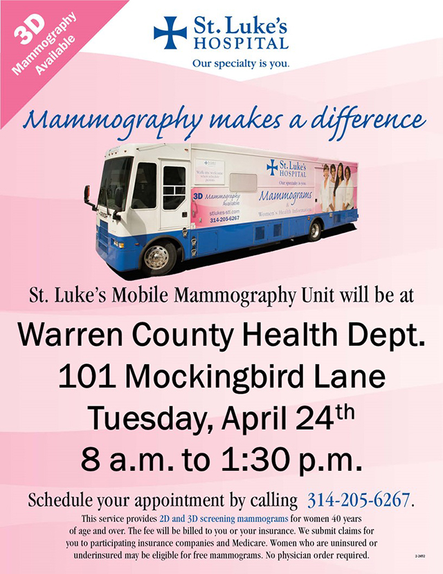 You are currently viewing Mobile Mammography Unit – April 24th