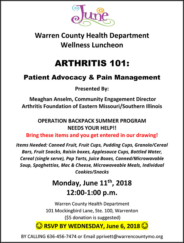You are currently viewing Warren County Health Matters Luncheon – JUNE 2018