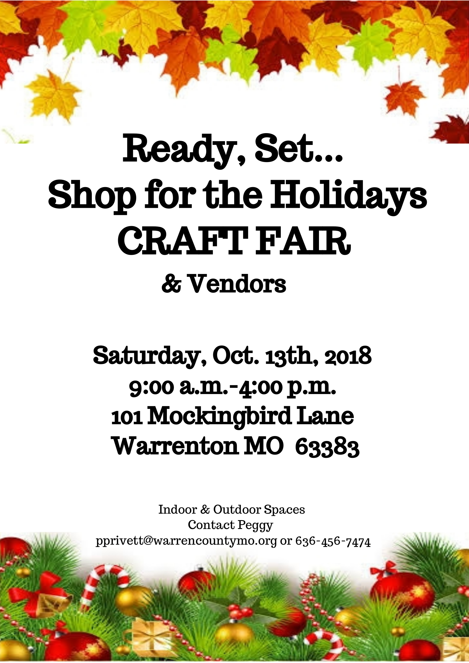 Read more about the article Craft Show October 13th, 2018