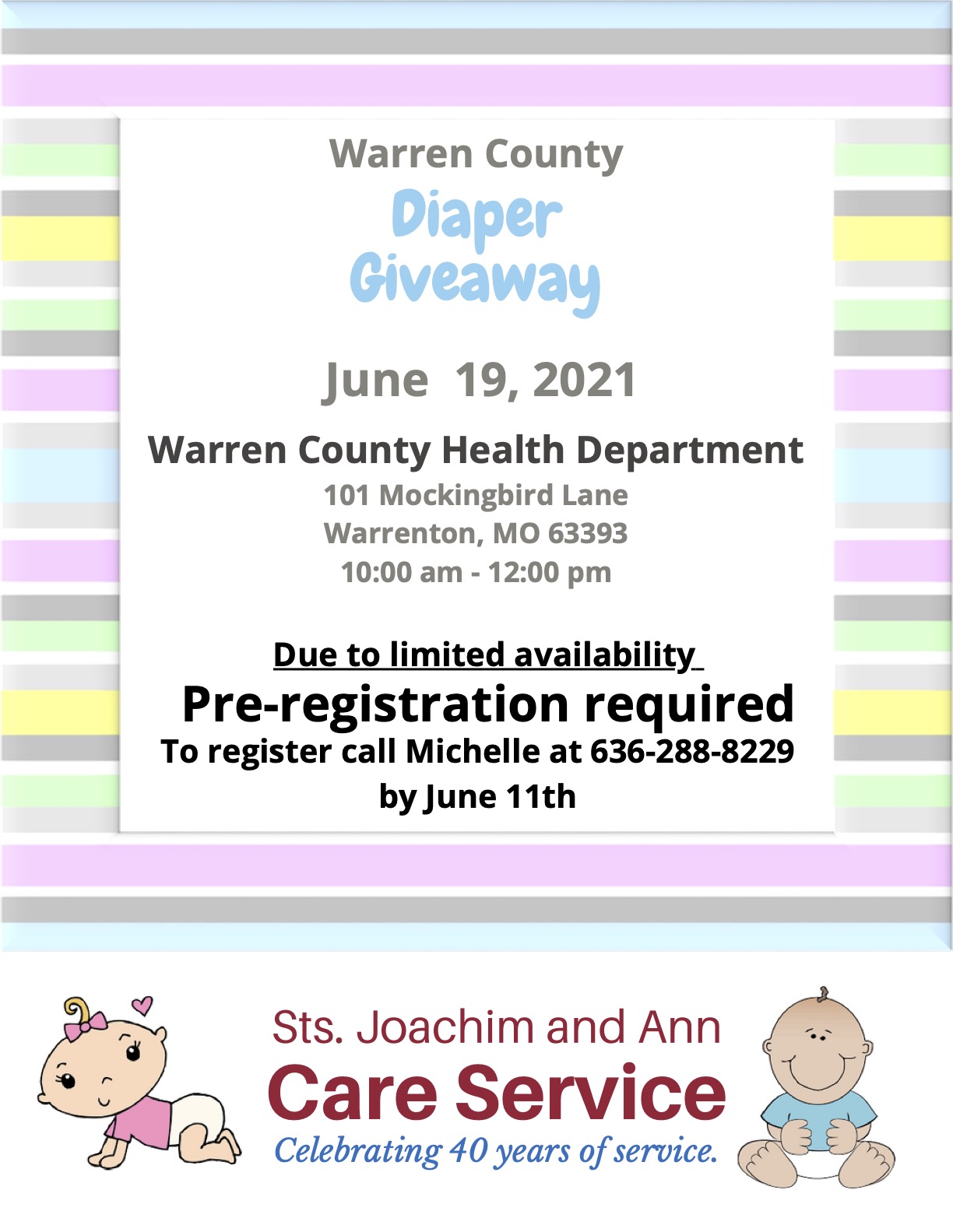 Read more about the article Warren County Diaper Giveaway