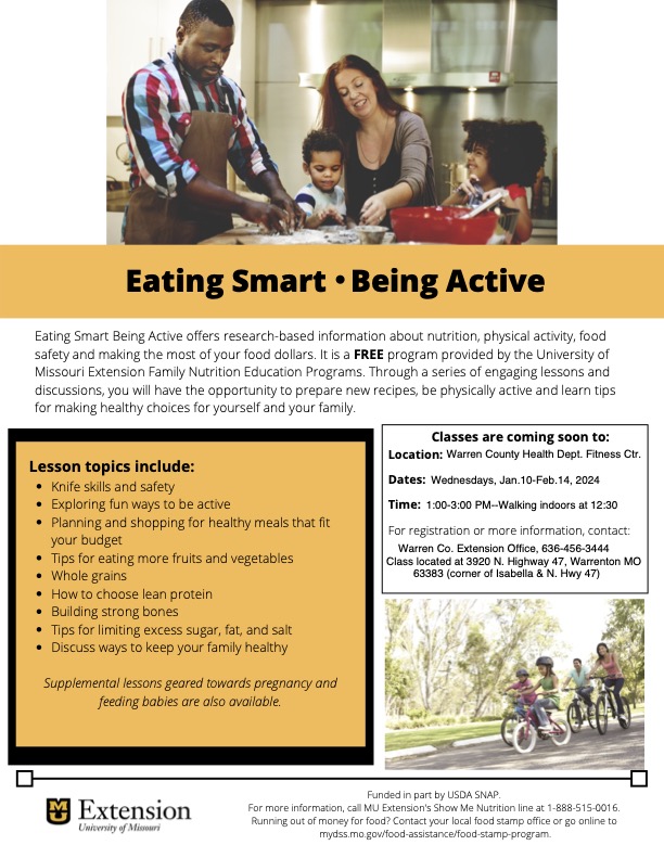Read more about the article Eating Smart – Being Active Classes