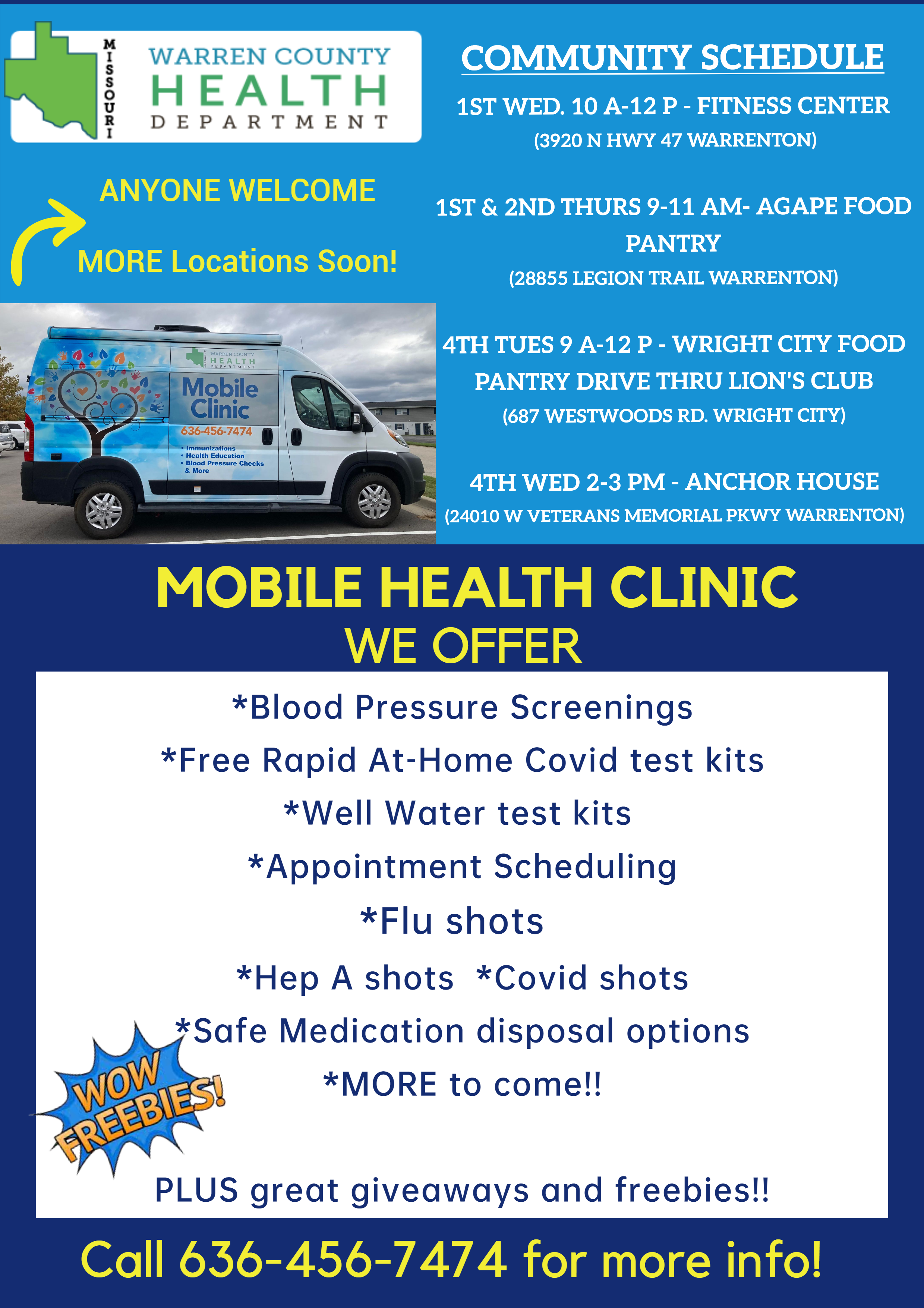 Read more about the article Mobile Clinic Schedule