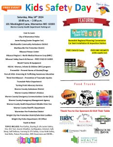 Kids Safety Day Event!  May 18th