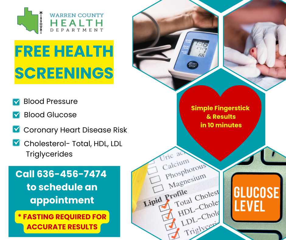 Read more about the article FREE Health Screenings – Call for appt.