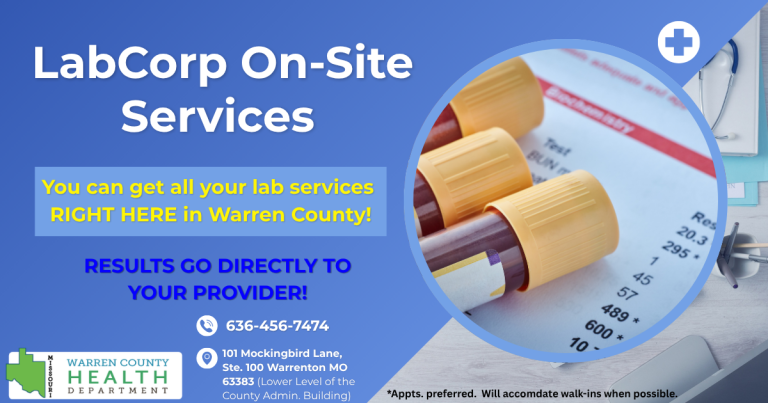 Labcorp Services On-Site- Call for appt.